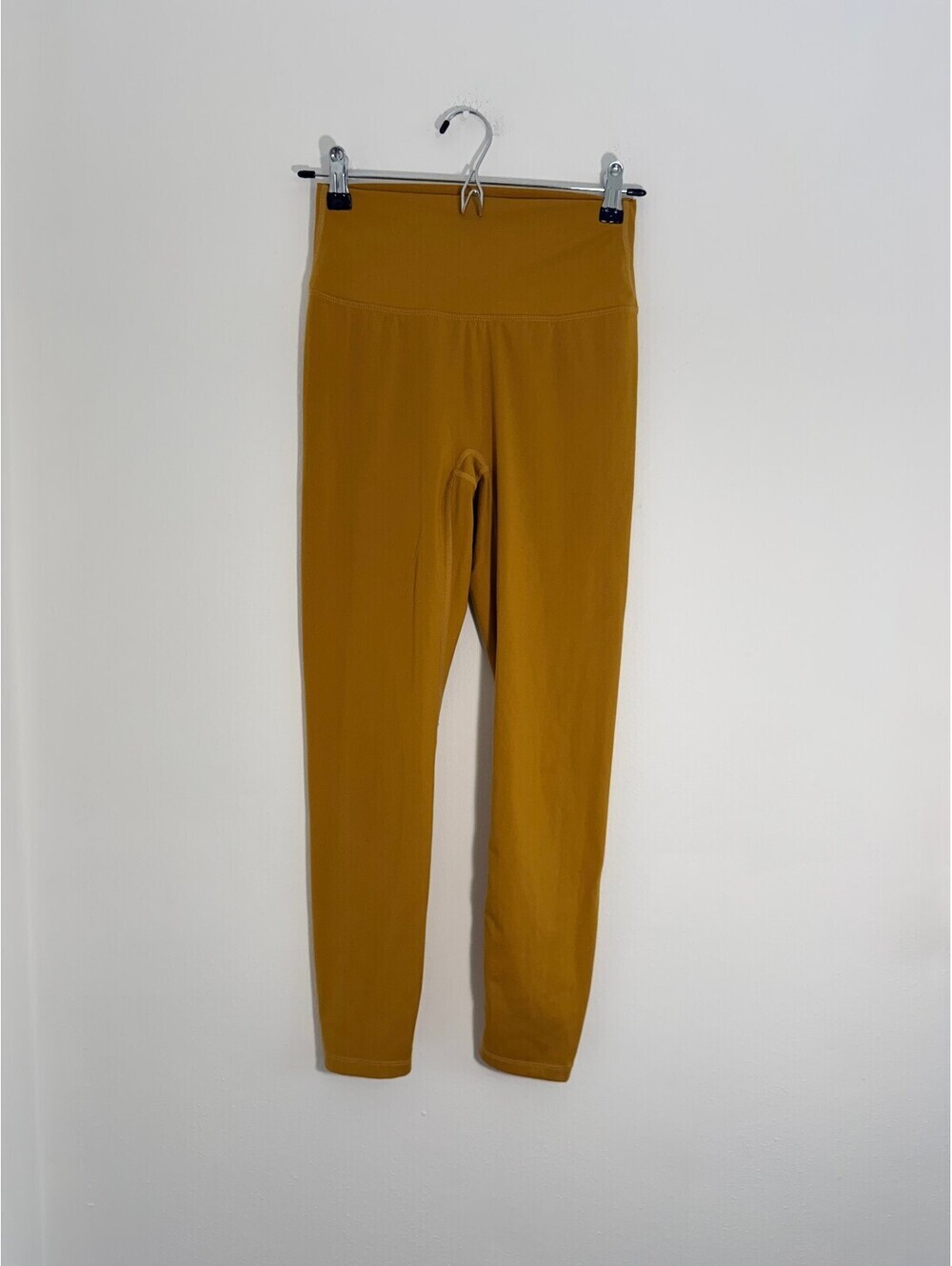 Lululemon Mustard Yellow High Rise Yoga Leggings Full Length Women's XS S